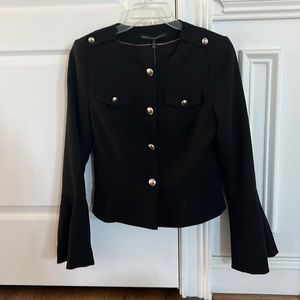 WHBM black blazer, size 4, never worn
